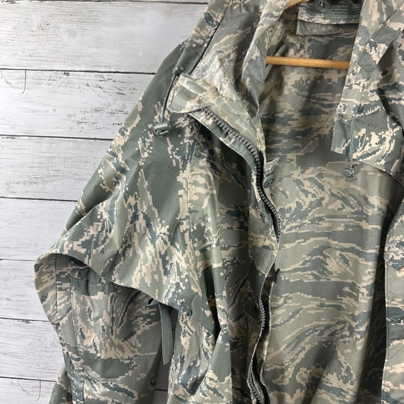 Orc Industries Improved Rainsuit Parka Wet Weather Jacket ACU Pattern XS - Picture 3 of 9